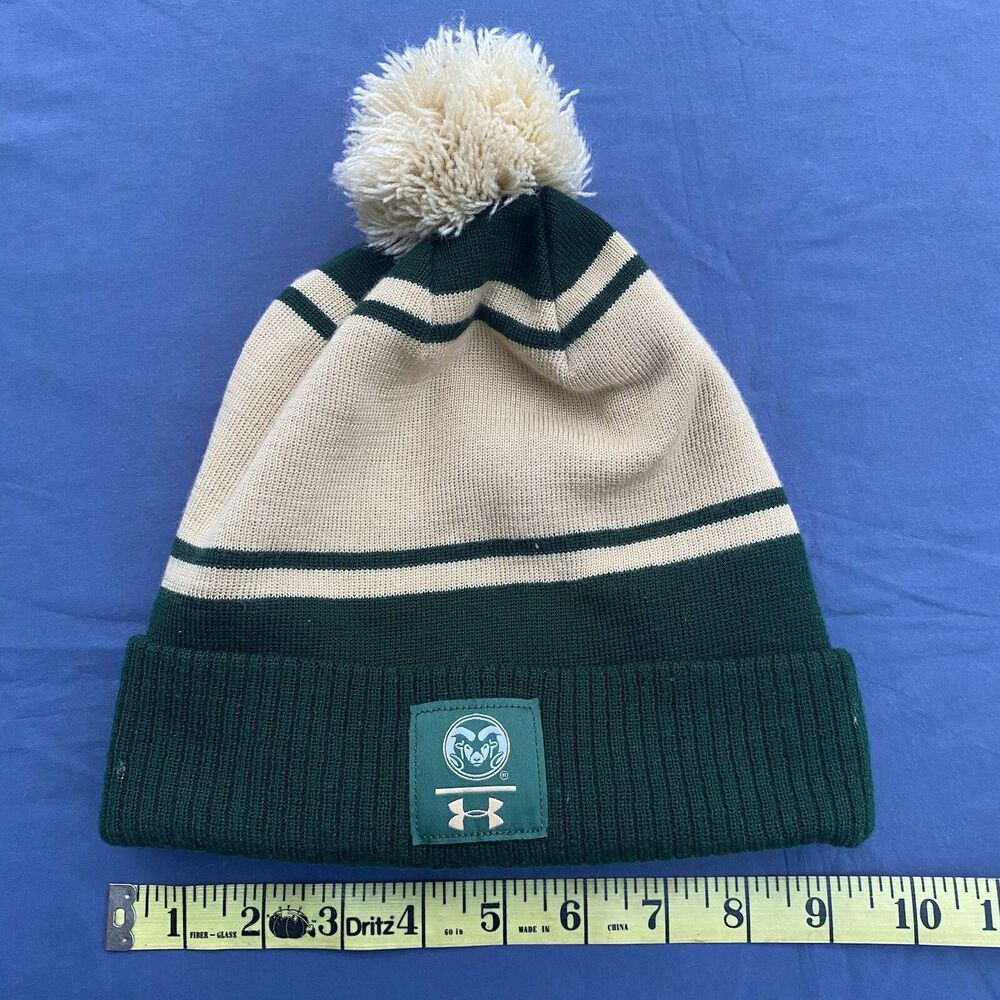 Colorado State University Rams Beanie Pom Pom Toque College Football CO State
